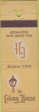 Matchbook Cover - Colony House Hollywood CA