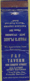 Matchbook Cover - F and F Tavern WORn