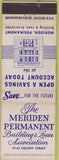 Matchbook Cover - Meridian Permanent Building Loan WEAR