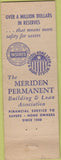 Matchbook Cover - Meridian Permanent Building Loan WEAR