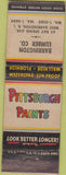 Matchbook Cover - Pittsburgh Paints West Barrington RI lumber WORN