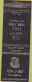 Matchbook Cover - High Hat NO TOWN WEAR