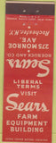 Matchbook Cover - Sears Roebuck Co Rochester NY farm building