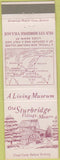 Matchbook Cover - Old Sturbridge Village MA