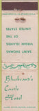 Matchbook Cover - Bluebeard's Castle Hotel Saint Thomas Virgin Islands WORN