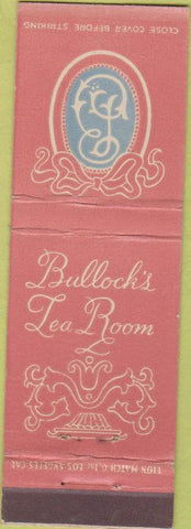 Matchbook Cover - Bullock's Tea Room WEAR
