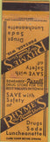 Matchbook Cover - Rhyme's Rexall Drug Store Portage WI WEAR