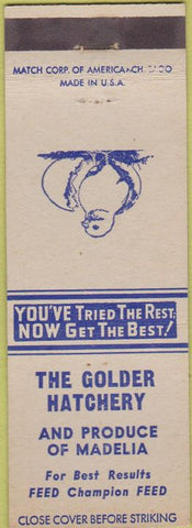 Matchbook Cover - Golder Hatchery Madelia MN feed