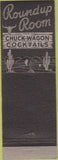 Matchbook Cover - Round Up Room Los Angeles CA Hollywood WEAR cowboy