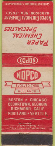 Matchbook Cover - NOPCO Paper Chemicals  Harrison NJ