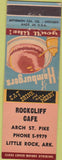 Matchbook Cover - Rockcliff Cafe Little Rock AR