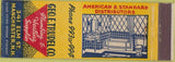 Matchbook Cover - Geo E Trudel Co Plumbing Heating Manchester NH