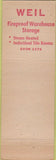 Matchbook Cover - Weil Moving Van Lines Cincinnati OH