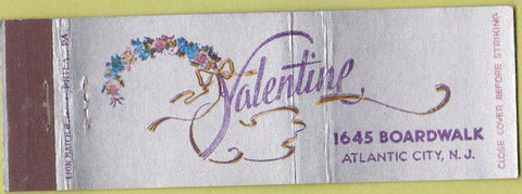 Matchbook Cover - Valentine Atlantic City NJ Lingerie women's clothes