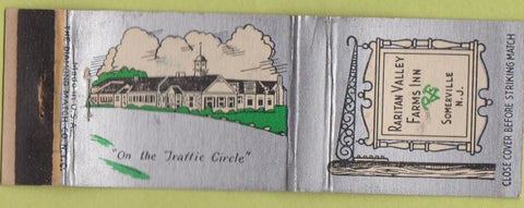 Matchbook Cover - Raritan Valley Farms Inn Somerville NJ WORN