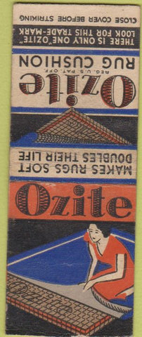 Matchbook Cover - Ozite Rug Cushions girlie BOBTAIL