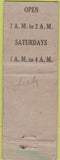 Matchbook Cover - Town Tavern Portland OR POOR