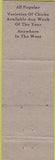 Matchbook Cover - Best O West Chicks Eugene OR