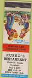 Matchbook Cover - Russo's Restaurant Rockford IL hillbilly