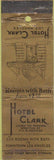 Matchbook Cover - hotel Clark Los Angeles CA WEAR