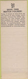 Matchbook Cover - Peebles Poultry Delano CA KGEN Radio