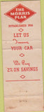 Matchbook Cover - Morris Plan Savings St Joseph MO
