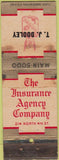 Matchbook Cover - Insurance Agent TJ Tooley WORN