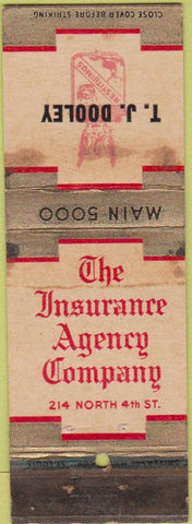 Matchbook Cover - Insurance Agent TJ Tooley WORN