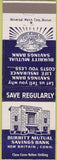 Matchbook Cover - Burritt Mutual Savings Bank New Britain CT