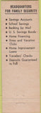 Matchbook Cover - Burritt Mutual Savings Bank New Britain CT