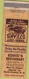 Matchbook Cover - Eddie's Restaurant North Conway NH WORN