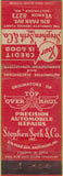 Matchbook Cover - Stephen Seth auto repair Baltimore MD WEAR