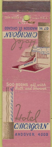 Matchbook Cover - Hotel Chicagoan Chicago IL