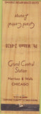 Matchbook Cover - Grand Central Station Lounge Chicago IL