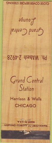 Matchbook Cover - Grand Central Station Lounge Chicago IL