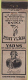 Matchbook Cover - Percy Legge Yarn Boston MA Philadelphia PA RI