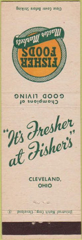 Matchbook Cover - Fisher Foods Market grocery Cleveland OH