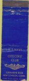 Matchbook Cover - Officers' Club New London CT WORN
