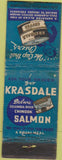 Matchbook Cover - Krasdale Canned Salmon Coffee WORN