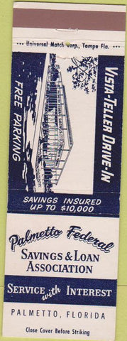 Matchbook Cover - Palmetto Federal Savings Loan FL