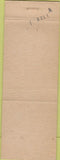 Matchbook Cover - George Schoonmaker County Commissioner Republican Toledo OH