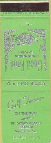 Matchbook Cover - Gulf Terrace Fort Myers Beach FL