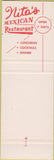 Matchbook Cover - Nito's Mexican Restaurant SAMPLE