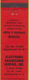 Matchbook Cover - Electronic Engineering Manchester NH TV repair