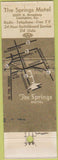 Matchbook Cover - Springs Motel Lexington KY