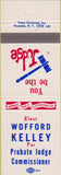 Matchbook Cover - Watts China Glass Milwaukee WI