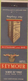 Matchbook Cover - Hotel Seymour New York City