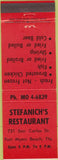 Matchbook Cover - Stefanich's Restaurant Fort Myers Beach FL
