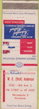 Matchbook Cover - Federated Mutual Insurance Owatonna MN Minneapolis WORN