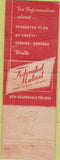 Matchbook Cover - Federated Mutual Insurance Owatonna MN Minneapolis WORN
